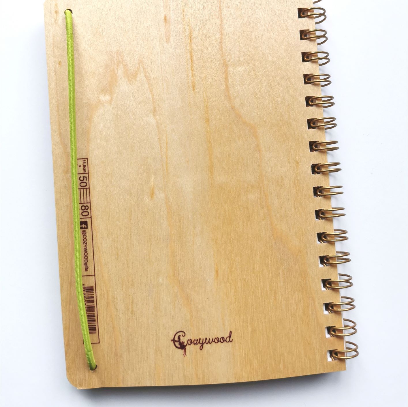warmte werkwoord Renaissance Notitieboekje met houten kaft - Elke dag is een geschenk - Tiny Tree Trunk